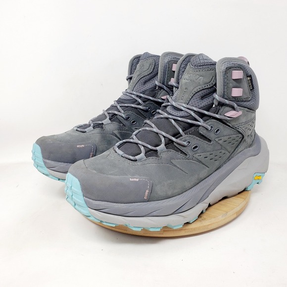 Hoka One One Kaha 2 GTX Boots Womens 9 Trail Waterproof High Top Comfort Sneaker - Picture 2 of 16